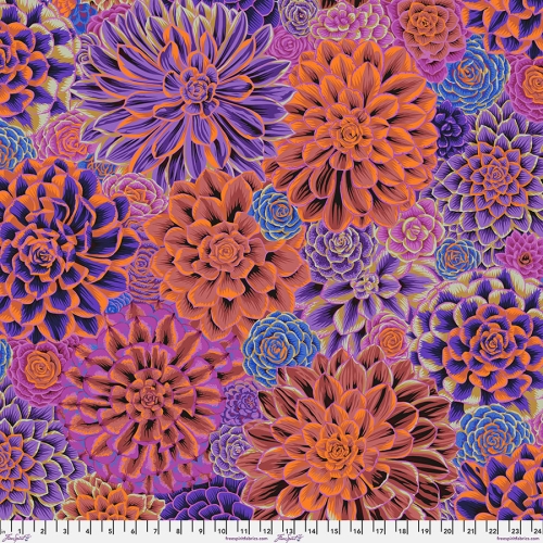 Patchwork Baumwolle - Kaffe Fassett - House Leeks - Purple - February 2025